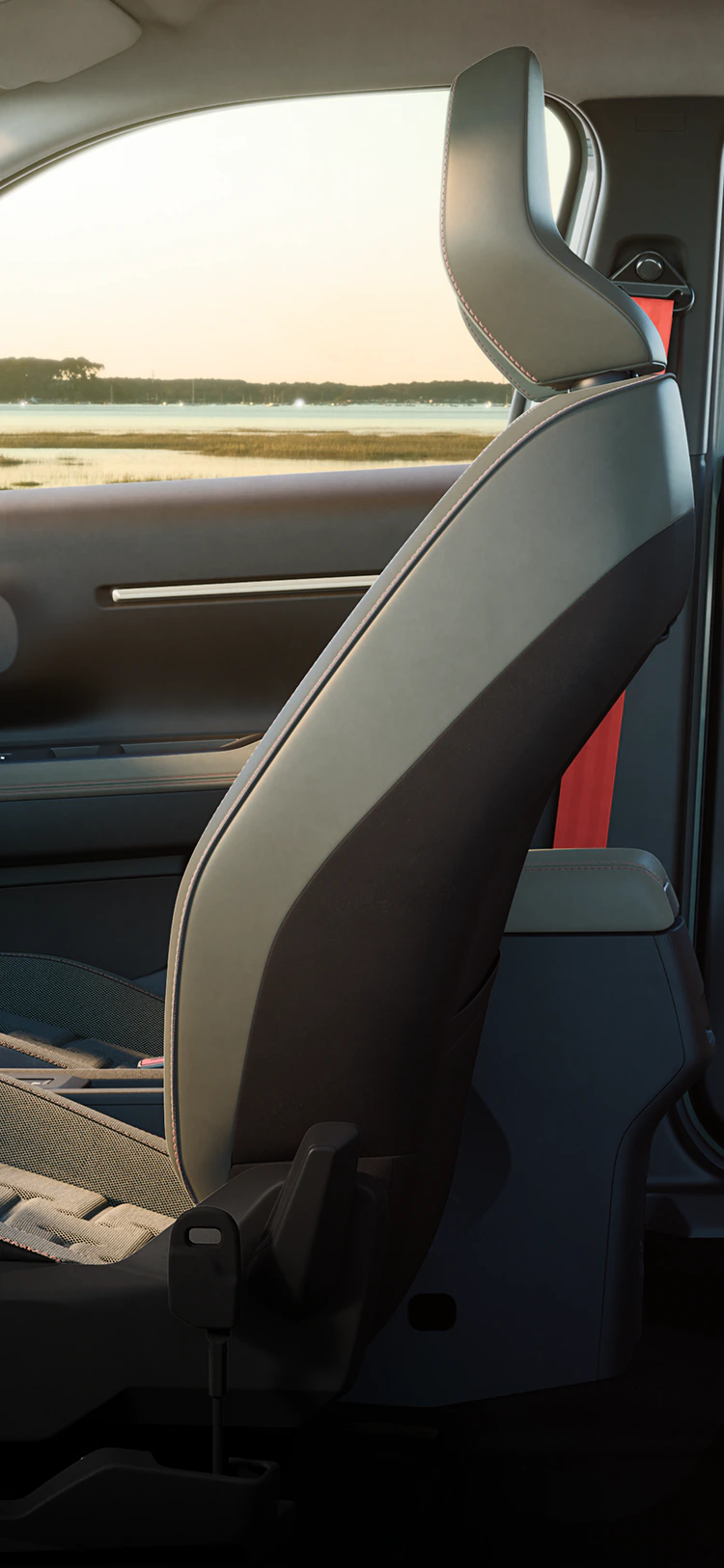 Side interior view Citroën C3 Outdoor seats with Advanced Comfort, spacious family SUV cabin