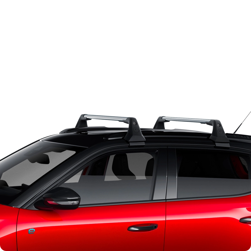 Close-up view of the Citroën ë-C3 Van tow bar, highlighting versatile towing solutions and enhanced loading potential.
