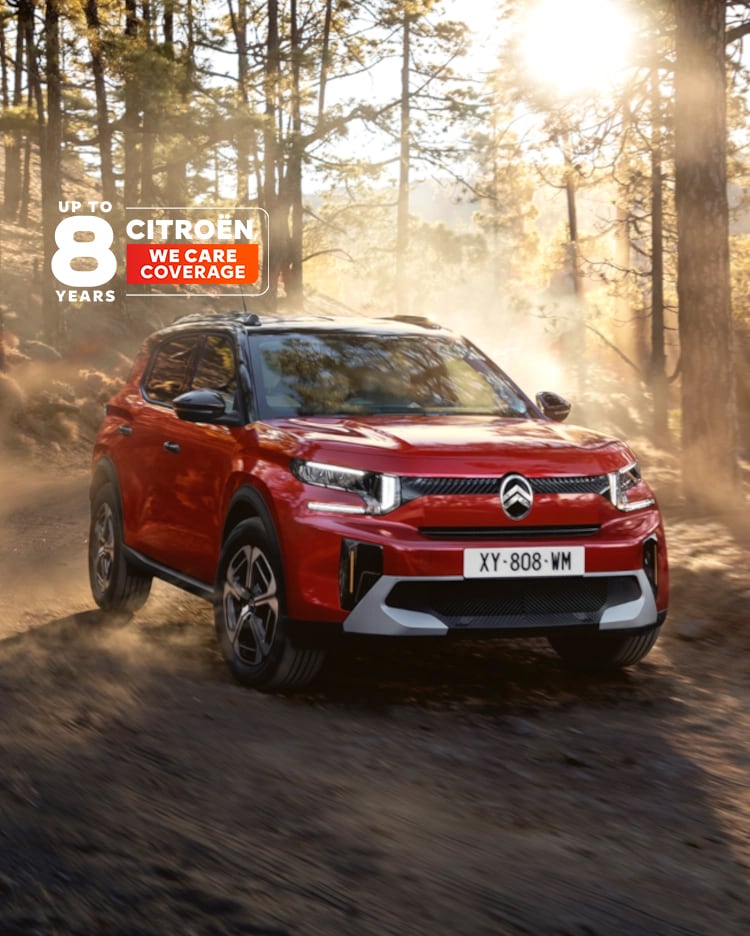 New ë-C3 Aircross in a forest